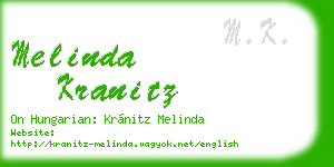 melinda kranitz business card